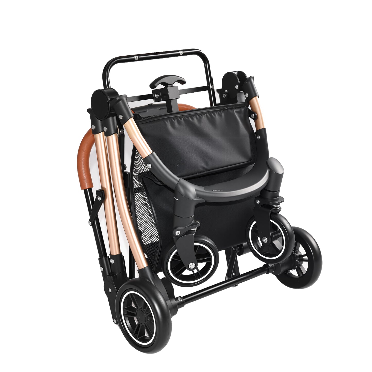 Pet Stroller for Dogs and Cats - Foldable 2-in-1 Detachable Design with Sun Canopy