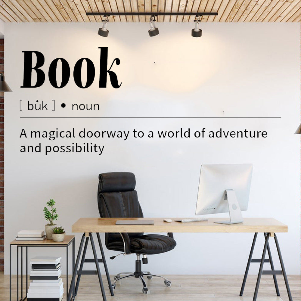 Self-Adhesive Wall Stickers for Study Room Decor - Inspirational Text