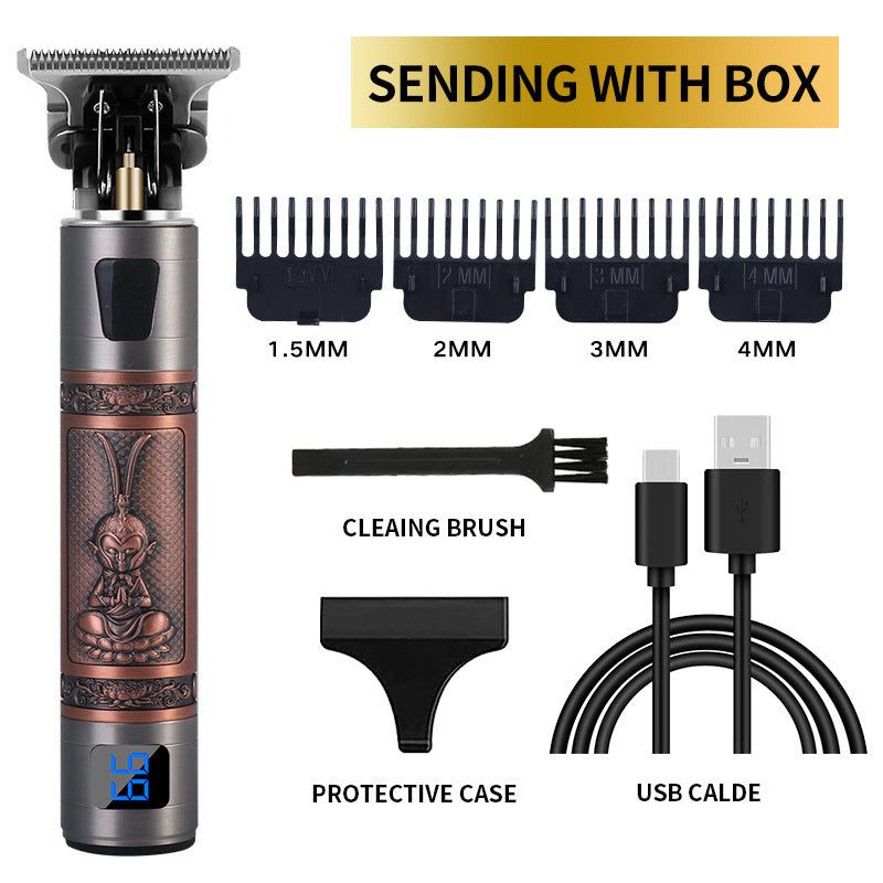 Rechargeable Hair Clippers & Beard Trimmer with Titanium Blades – Multiple Styles