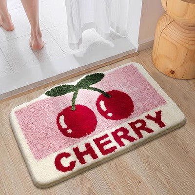 Absorbent Bathroom Floor Mat Geometric Pattern Non-Slip Home Ground Rug