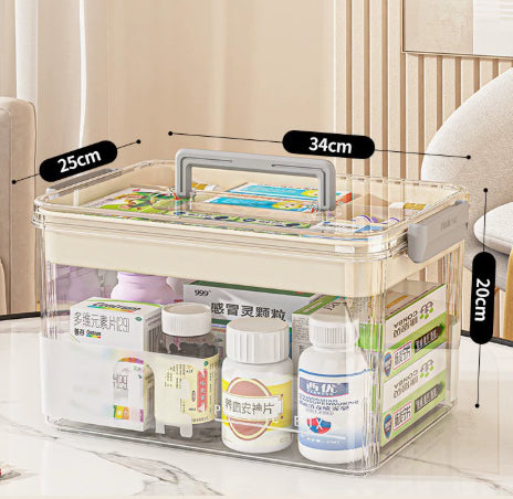 Multi-Tier Large-Capacity Plastic Storage Box - Household Organizer