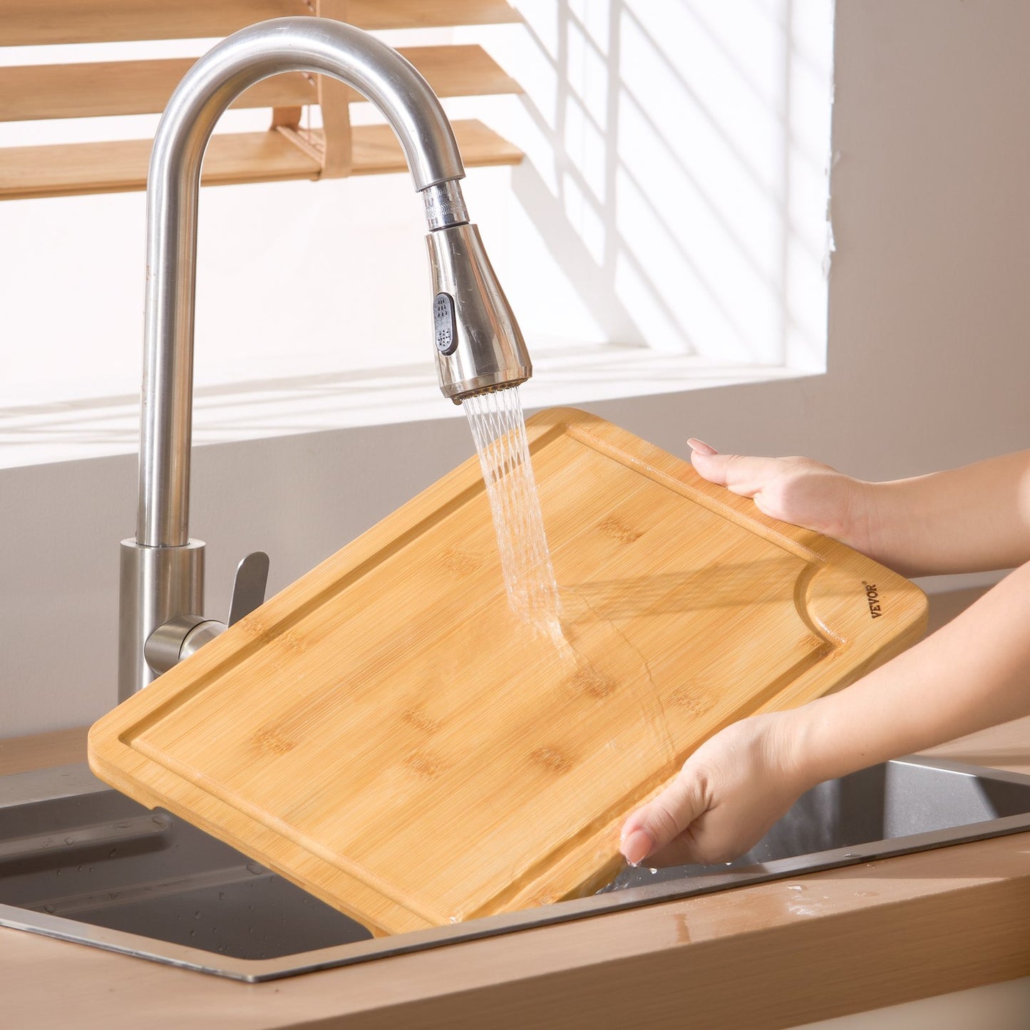 Bamboo Cutting Board Set - 3 Sizes for Versatile Food Prep
