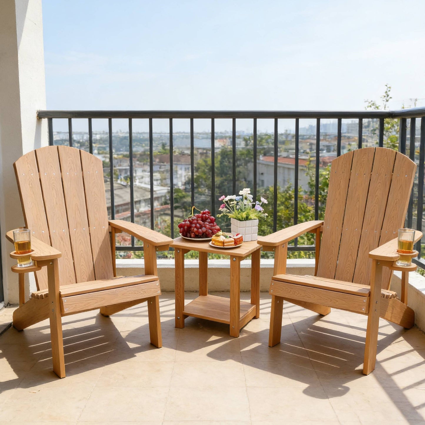 2-Piece All-Season Outdoor Lounge Chairs Perfect For Patio Chats &