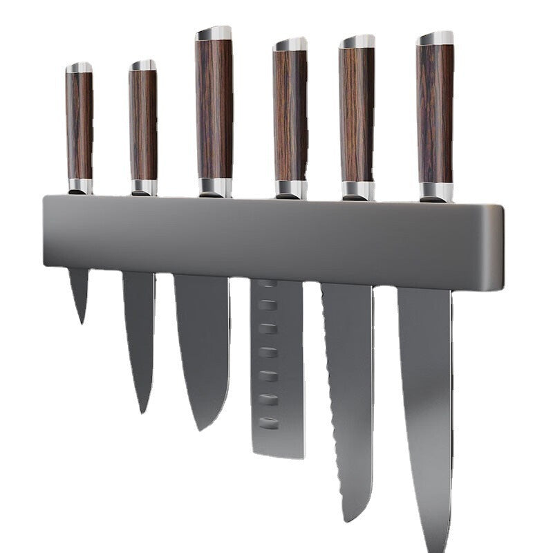 Multi-Functional Wall-Mounted Kitchen Shelf Organizer - Modern Steel Storage Rack