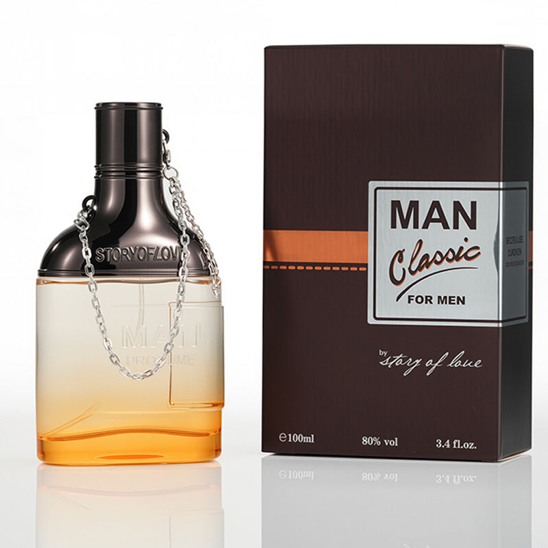 Amber Wood Eau De Cologne for Men - Long Lasting Woody Citrus Scent, 100ml