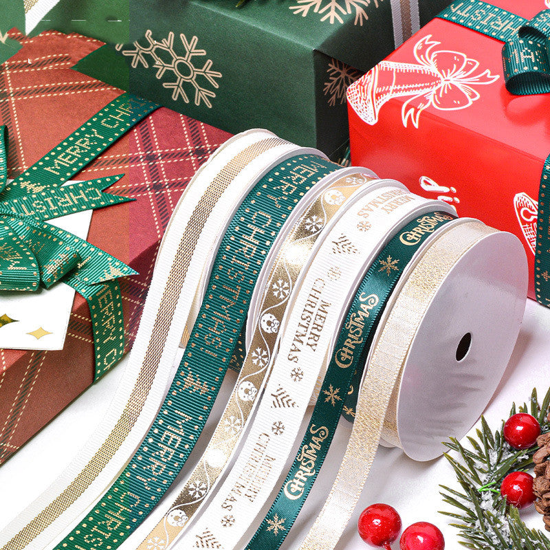 Christmas Gift Packaging Ribbon Bow Tie for Holiday Decor & Crafts