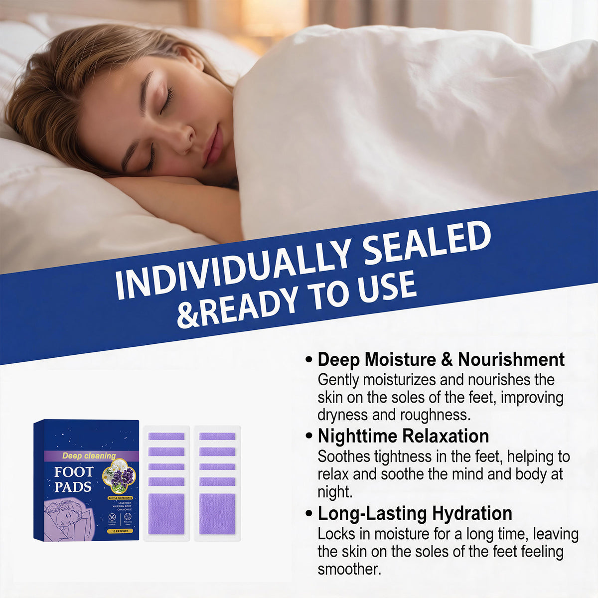 Sleep Care Foot Patches - 10 Pieces