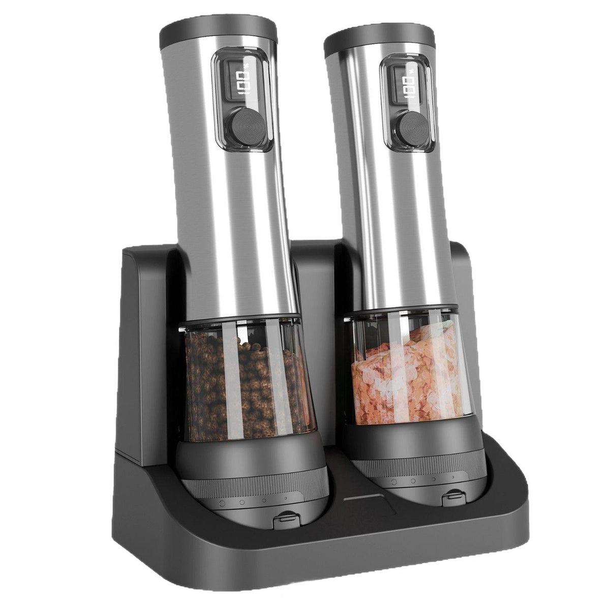 Rechargeable Electric Pepper Grinder Stainless Steel Salt & Pepper Mill