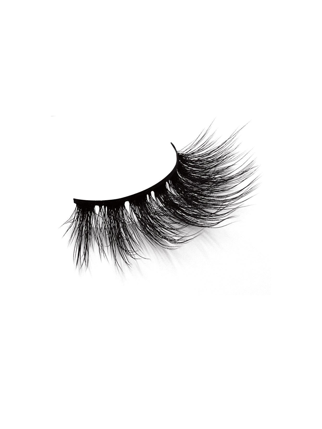 3D Faux Mink False Eyelashes - Voluminous Cluster Style, 5 Pairs