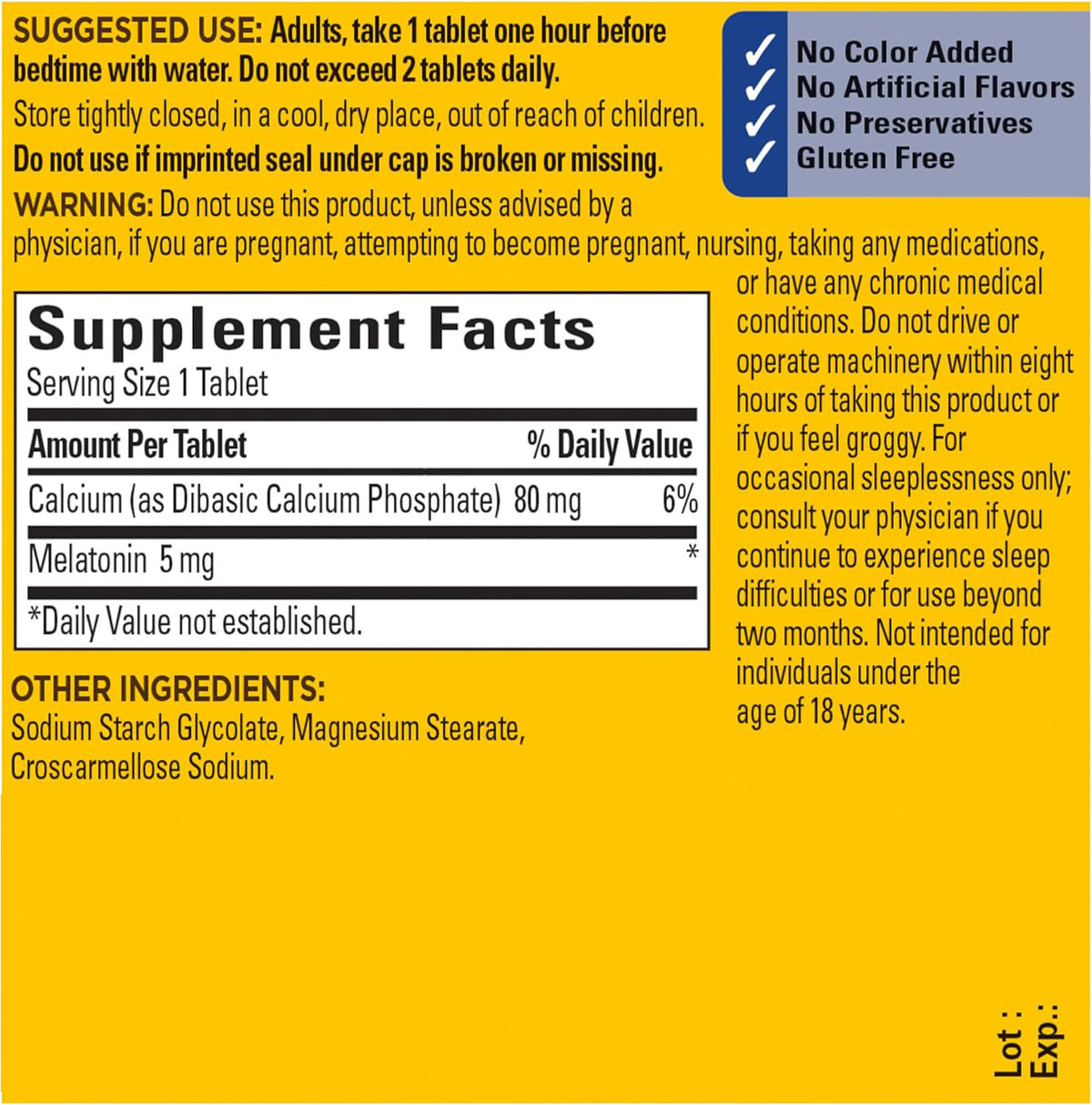 Melatonin Tablet 90 Pieces