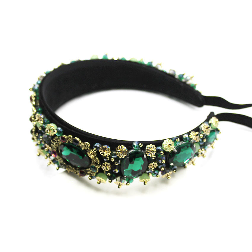 Baroque Flower Alloy Headband - Multiple Colors