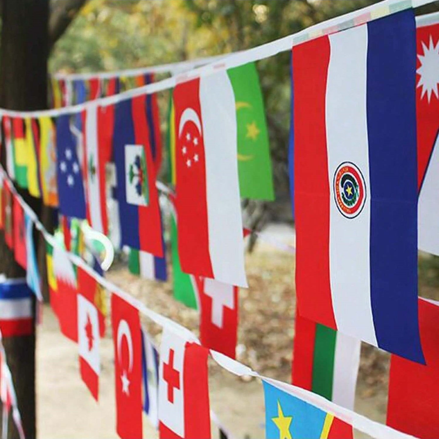 Countries String Flag - Multi-Color Cloth Decoration