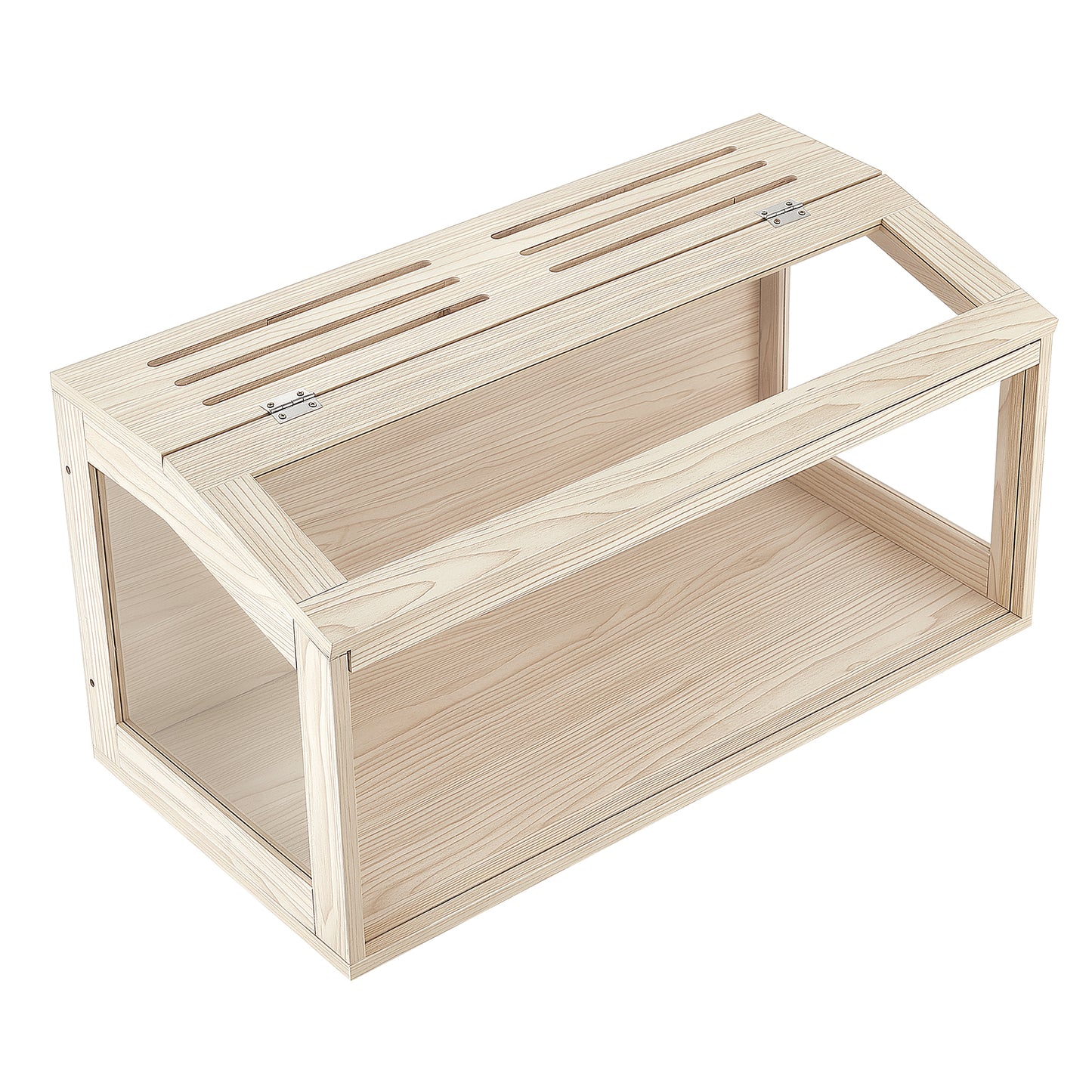 Large Wooden Hamster Cage 31.9x16.1x16.1 Inch Small Animal Habitat with Acrylic View