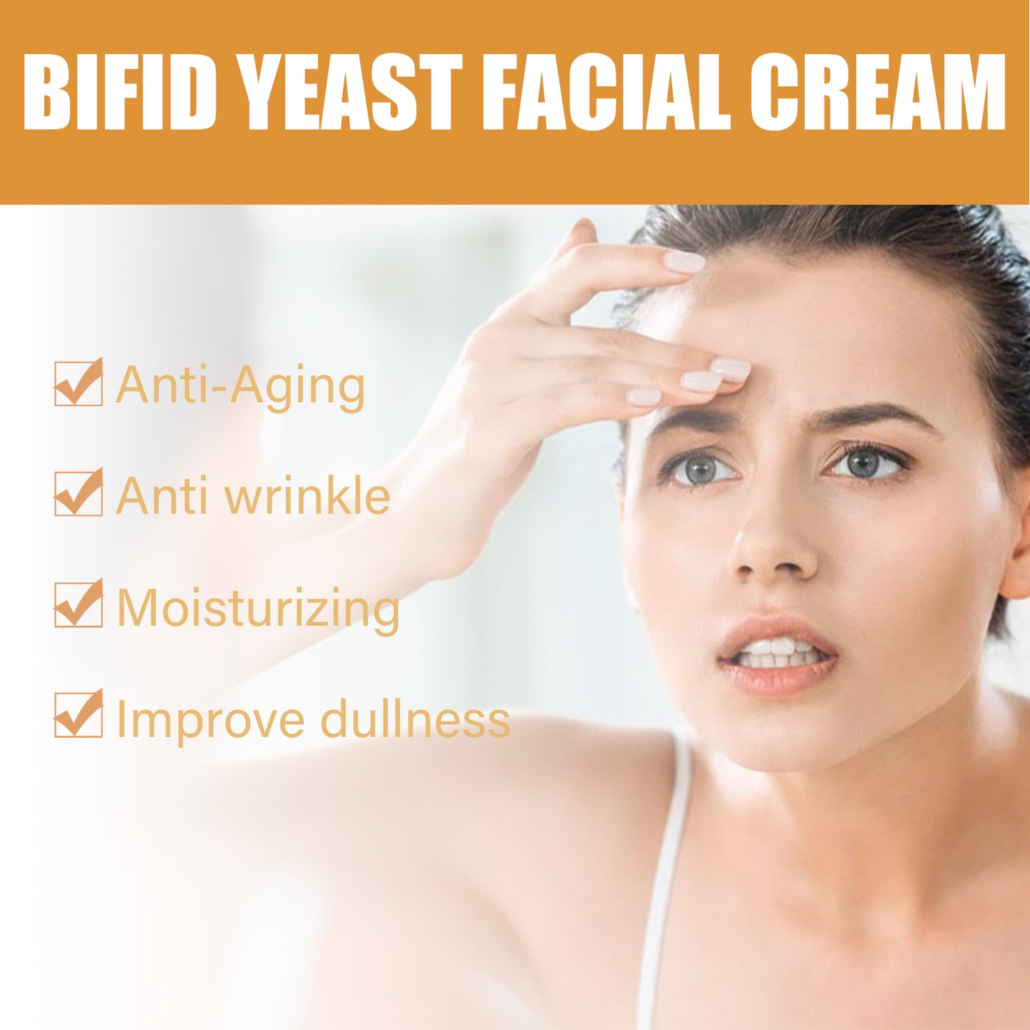 Yeast Extract Facial Cream - Anti-Aging Moisturizer for Hydrated Skin