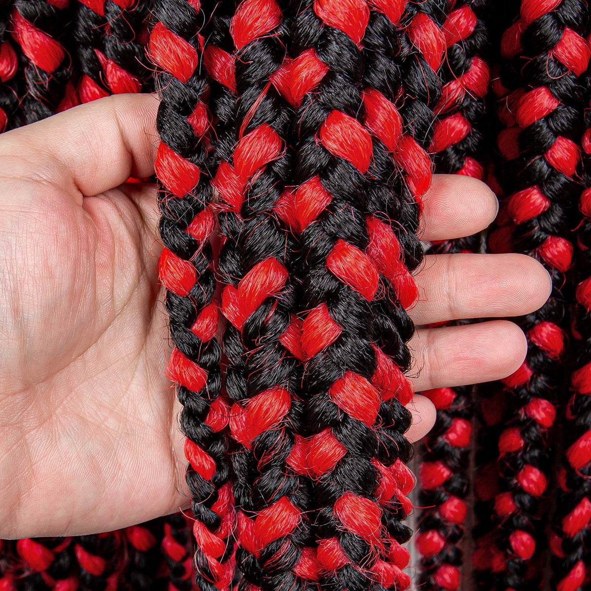 Full Lace Braid Wig - Hand Weaving, High Temperature Silk