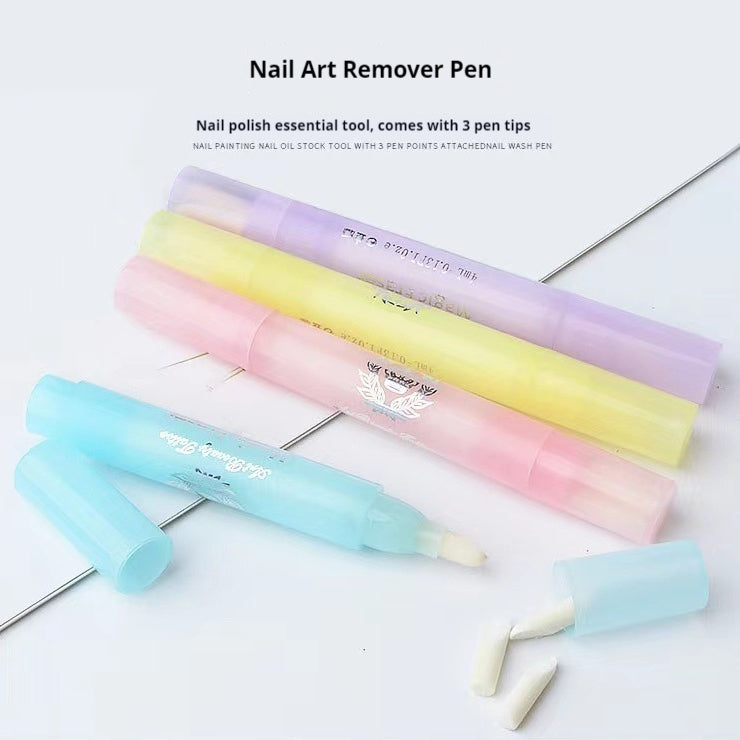 Nail Art Edge Correction Pen Manicure Tool for Polish Removal & Cleanup