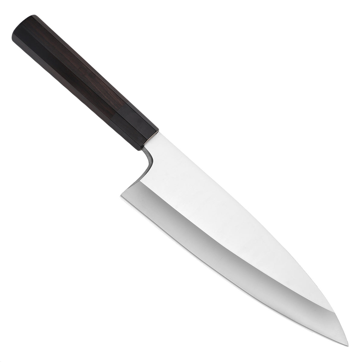 Japanese Sashimi Fish-Head Chef Knife - High Carbon Stainless Steel, Black, Round & Octagonal Handle Options
