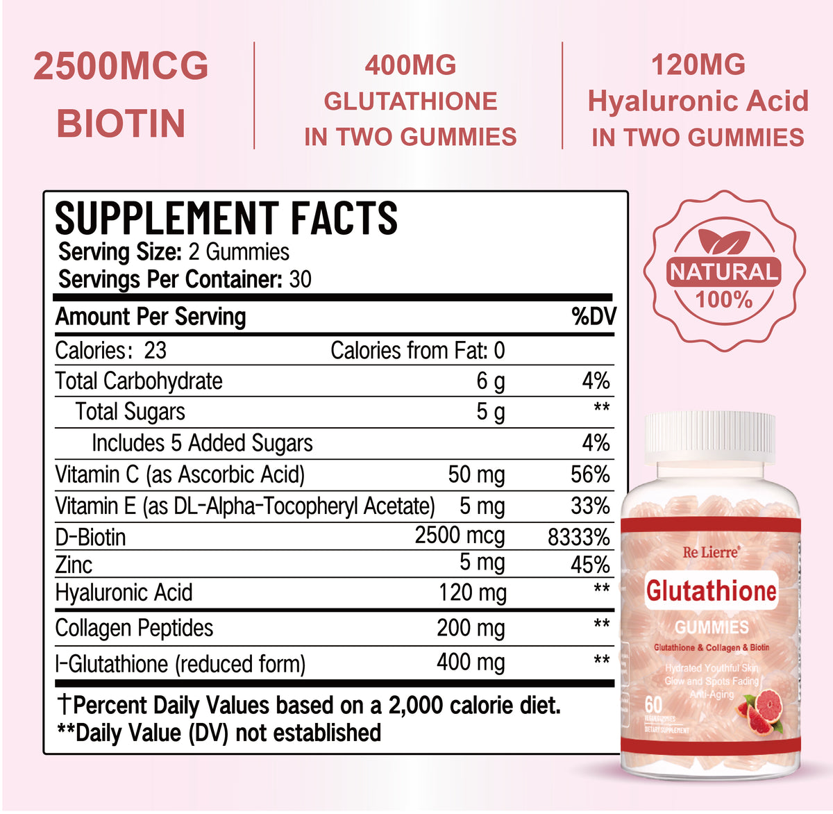 Glutathione Collagen Gummies - Grapefruit Flavor