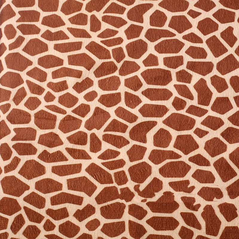 Short Plush Animal Print Fabric - Decorative Polyester Cloth for Sewing & Crafts