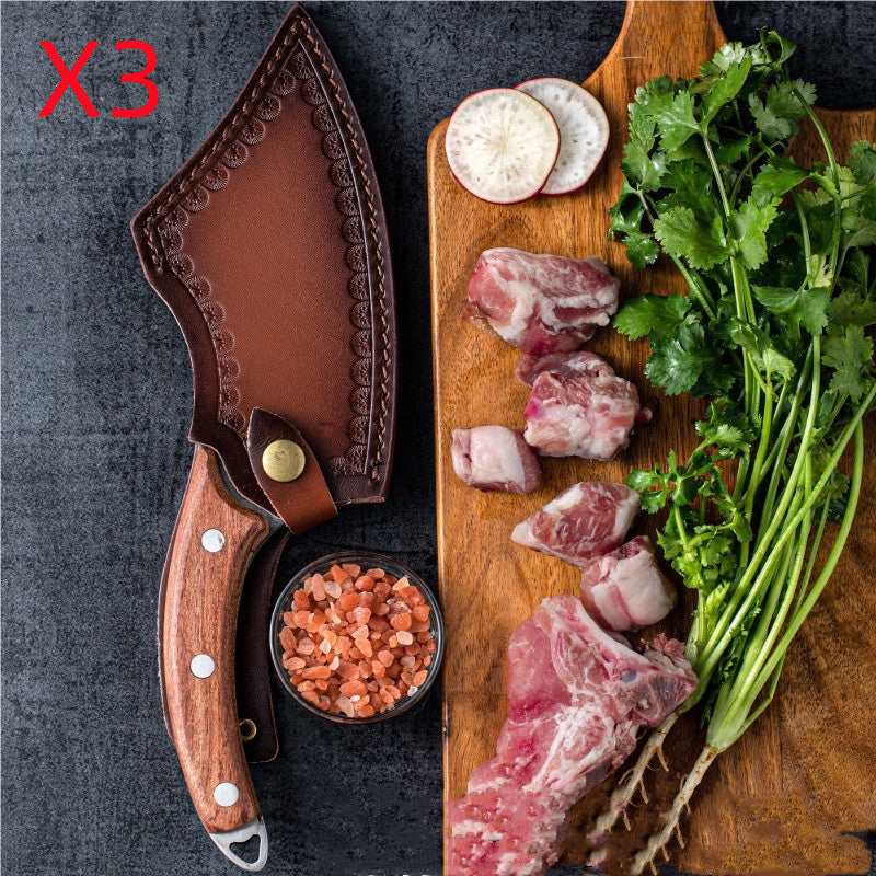 Forged Multi-Purpose Kitchen Knife - Anti-Rust Blade, 29CM