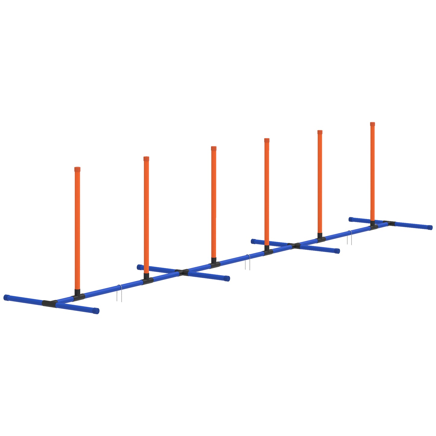 Dog Agility Training Poles - Adjustable, Portable Course Equipment with Carry Bag