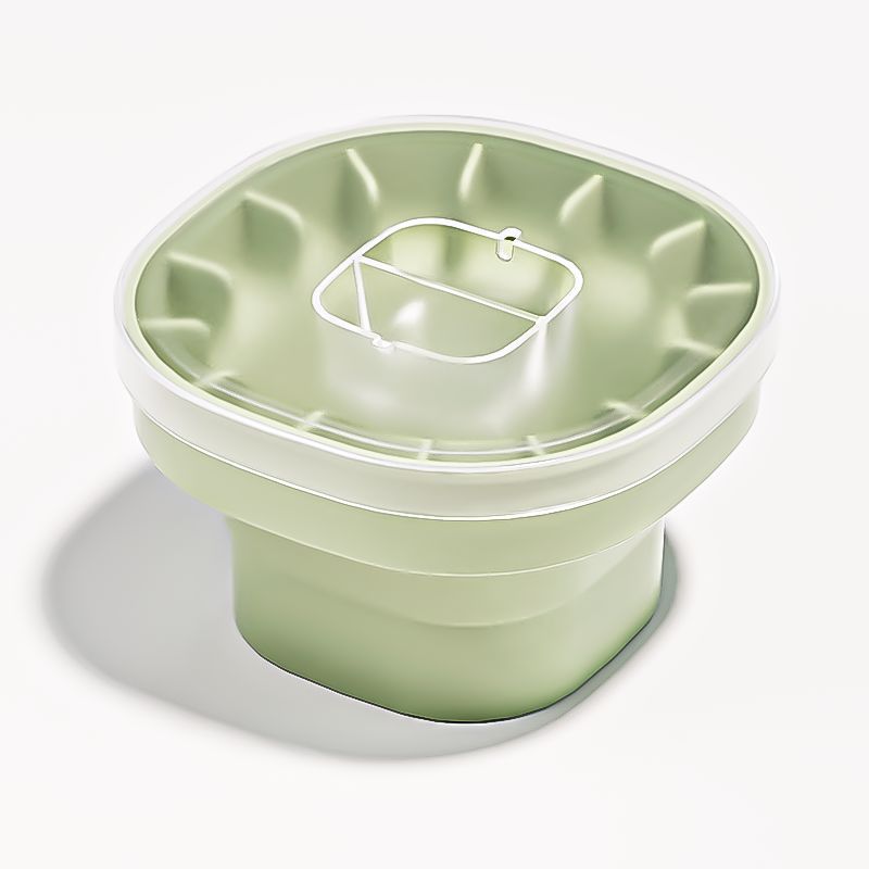 Foldable Silicone Ice Bucket 5L for Home & Kitchen Storage - Light Luxury