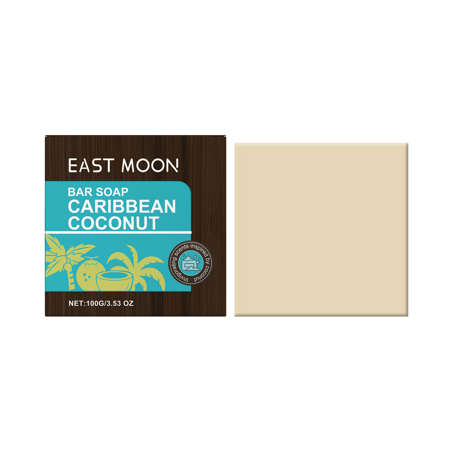 Caribbean Coconut Moisturizing Bath Soap - Shea Butter & Olive Oil Bar