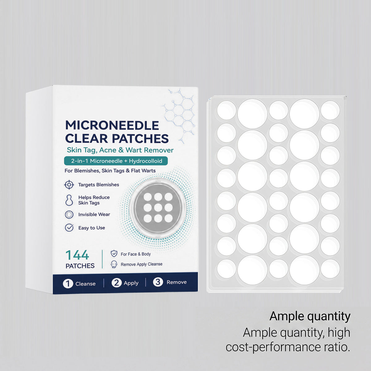 Acne Microneedle Patch - 144 Pieces Per Box