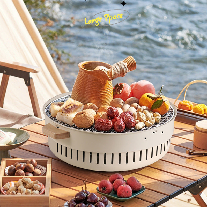Portable Outdoor Home Barbecue Stove - Multi-Function Grill for Camping and Picnic