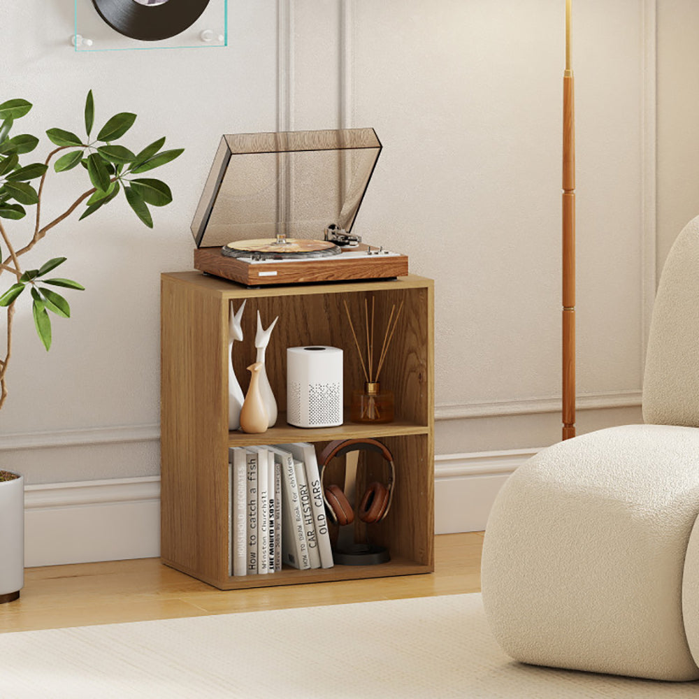 2-Cube Open Bookshelf with Adjustable Shelf - Versatile Storage