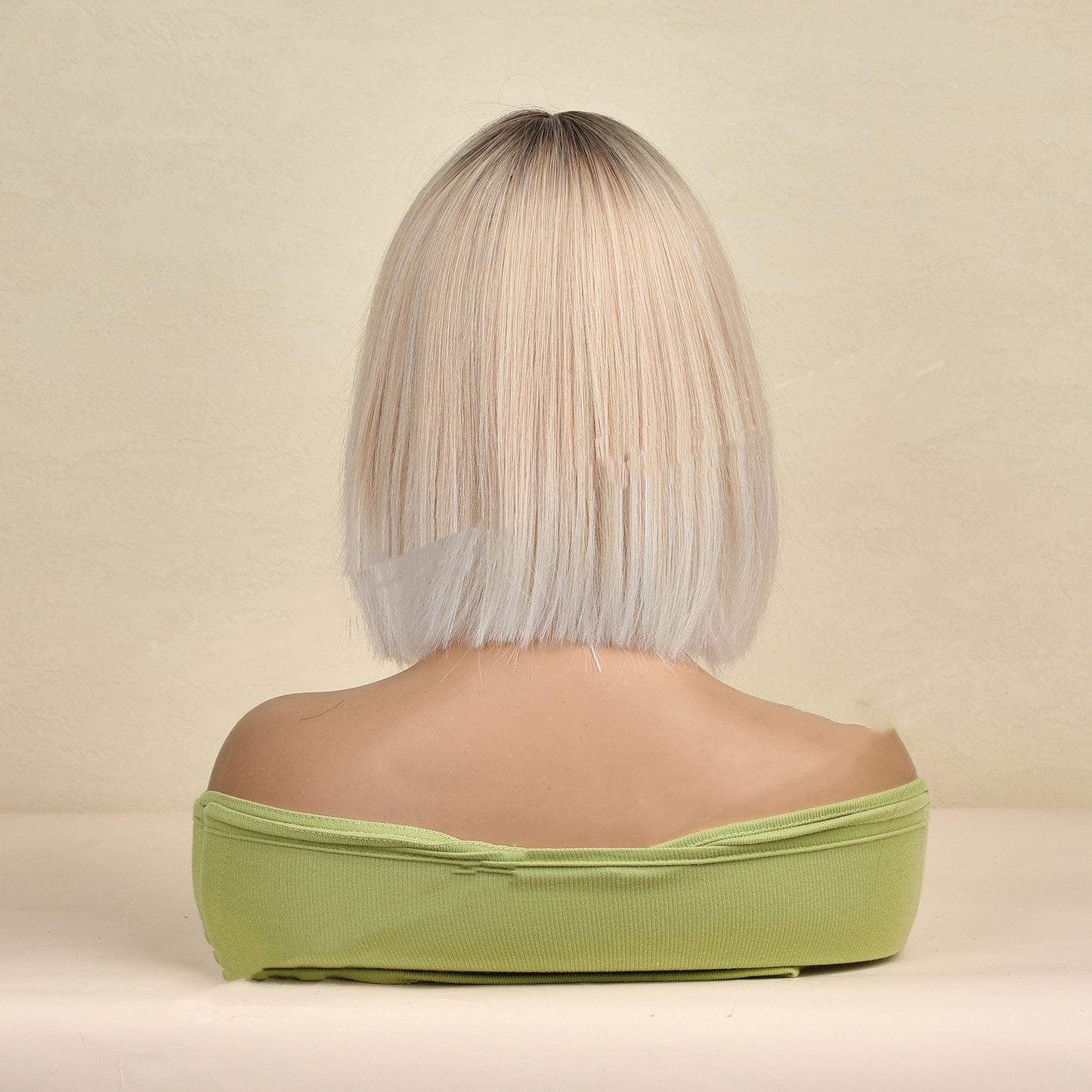 Women's Fashion Bangs Wigs - Rose Net Full Head Set - High Temp Silk