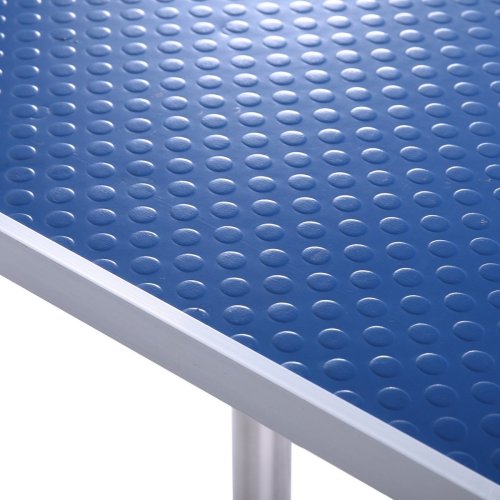 Heavy Duty Pet Grooming Table 42 Inches with Adjustable Arms for Dogs & Cats - Blue