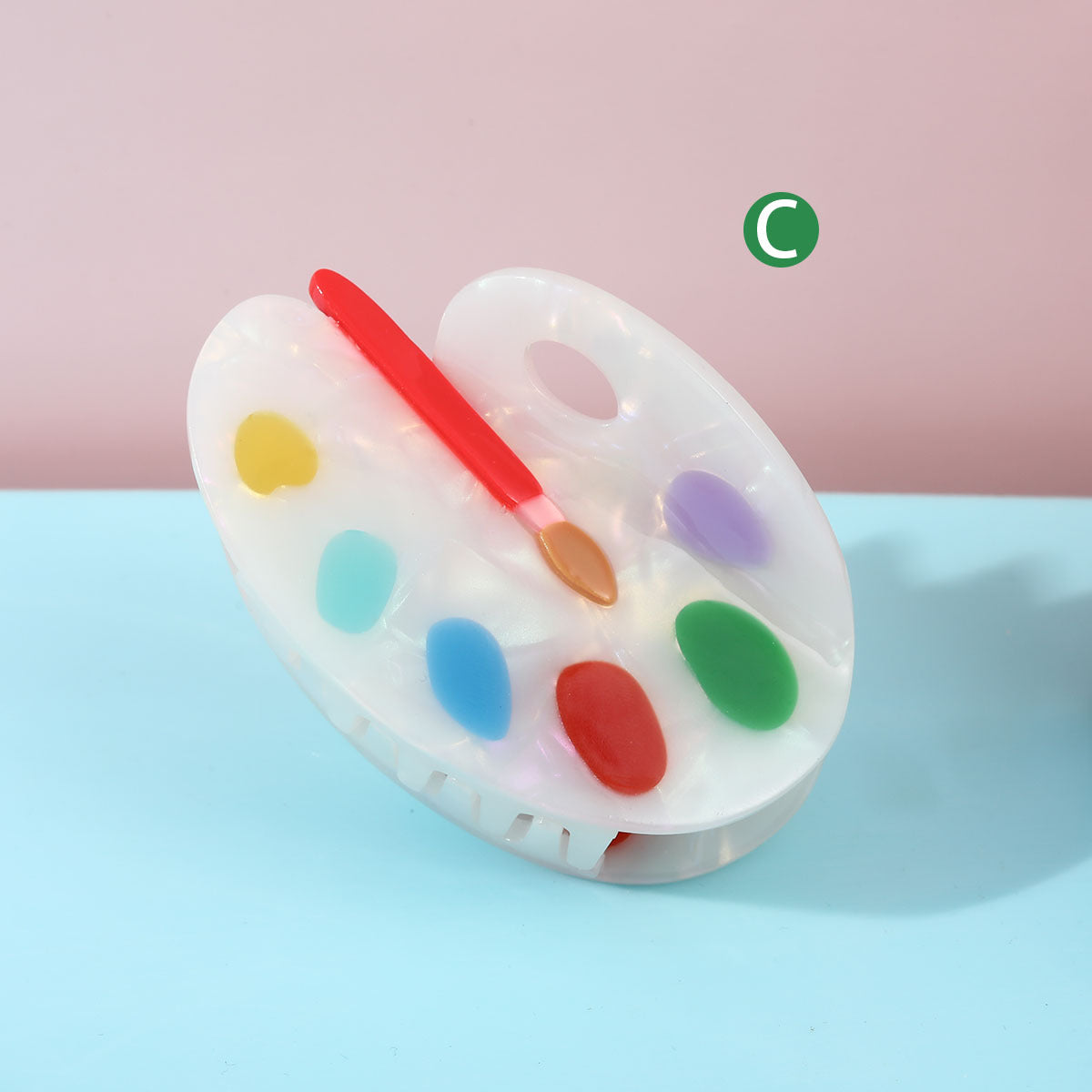 Acetate Hair Clip - Handmade Resin Pigment Design