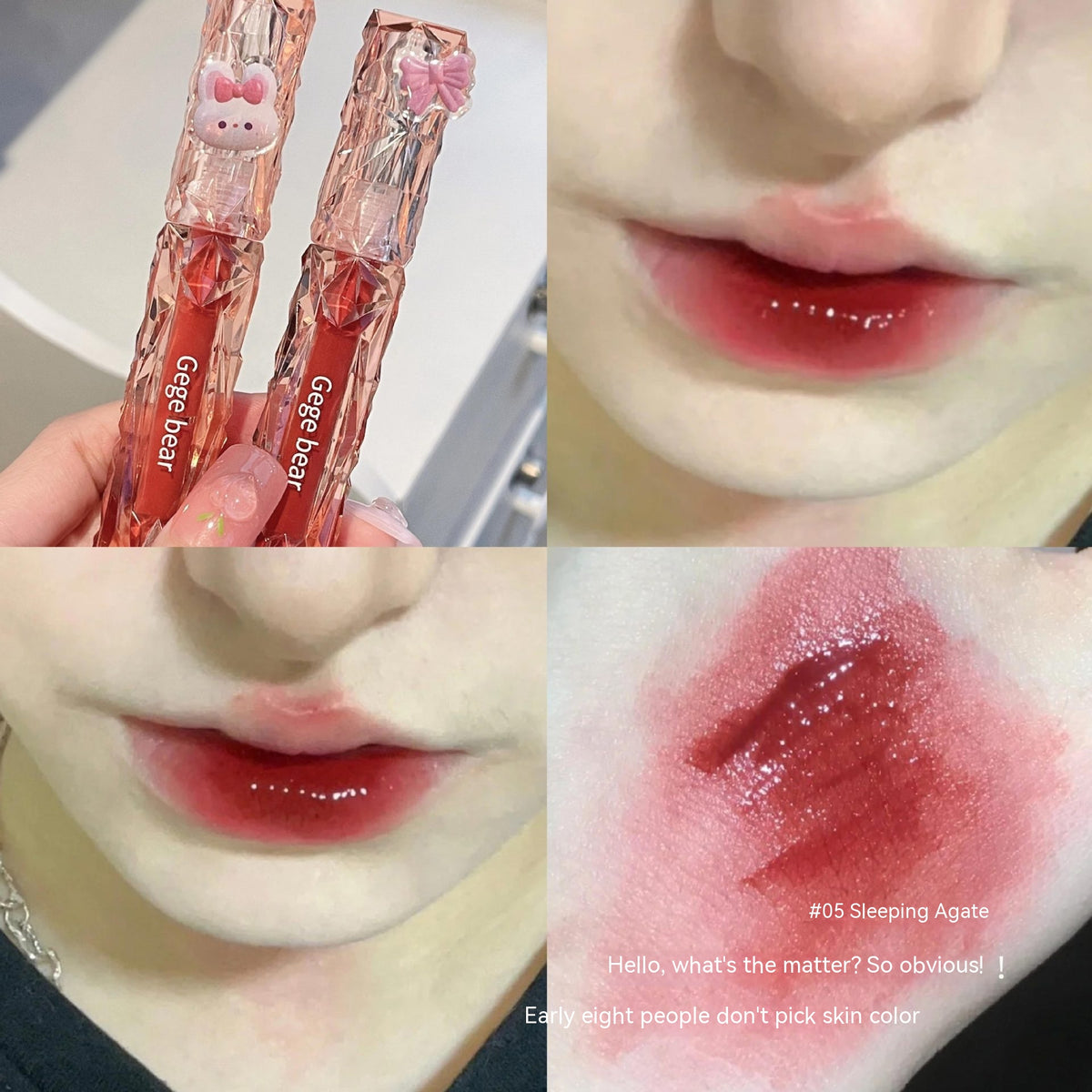 Crystal Lip Lacquer - Transparent Diamond Light Mirror Lip Gloss