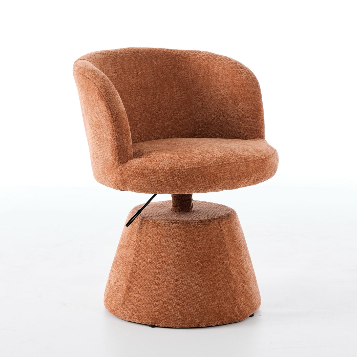 Adjustable Height 360 Swivel Bar Stool, Modern Chenille Upholstered