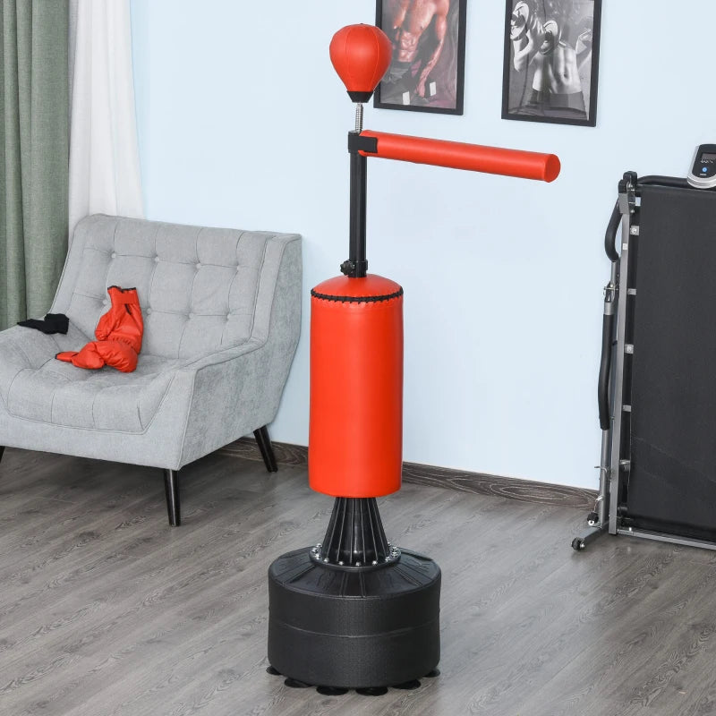 Freestanding Boxing Bag with Speed Ball and Adjustable Height