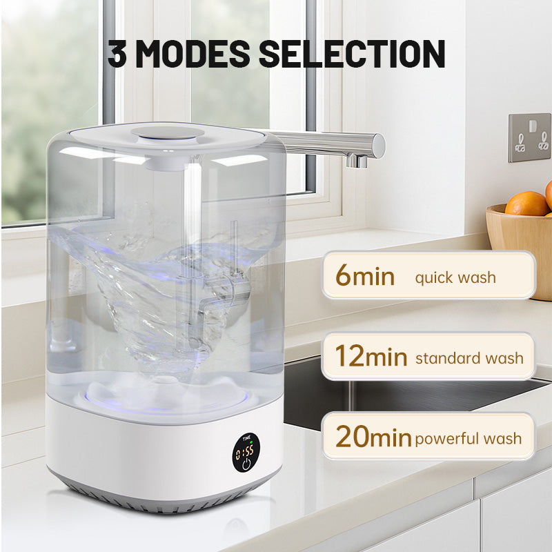 Portable Mini Washing Machine 6L Cordless Rechargeable for Camping & Travel