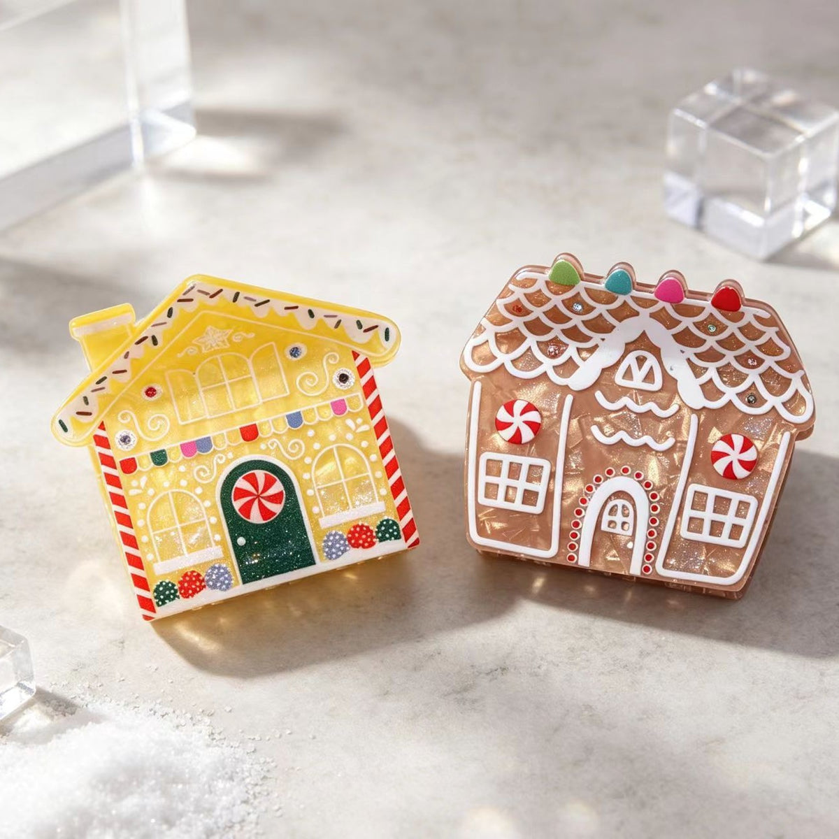Christmas Gingerbread House Hair Clip