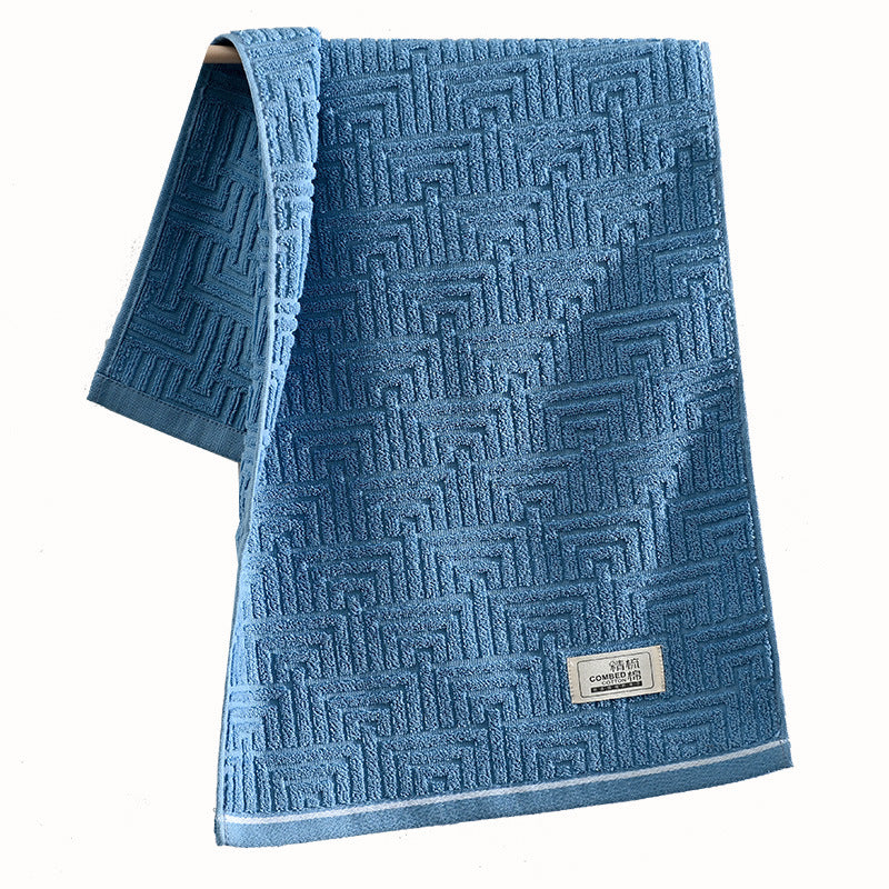 Pure Combed Cotton Jacquard Face Towel - Soft, All-Cotton Home Textile