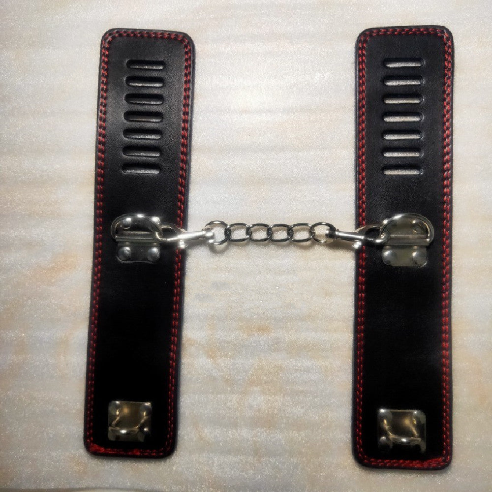 Adult Leather Handcuffs for Couples - Durable BDSM Restraint Toy