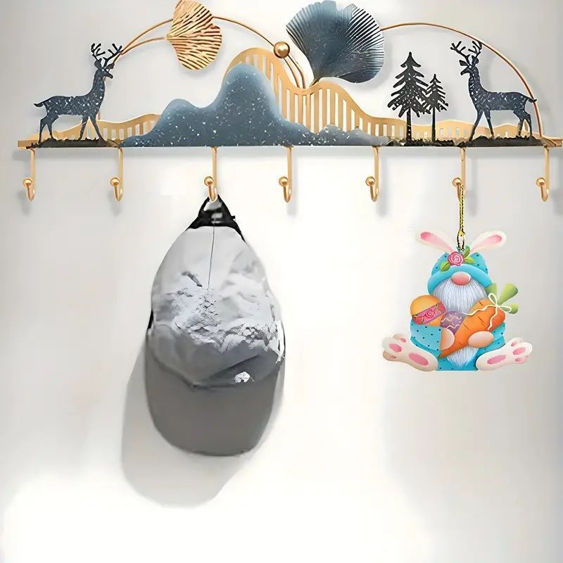Acrylic Easter Rabbit Car Decoration Hanging Ornament - Festive Holiday Decor