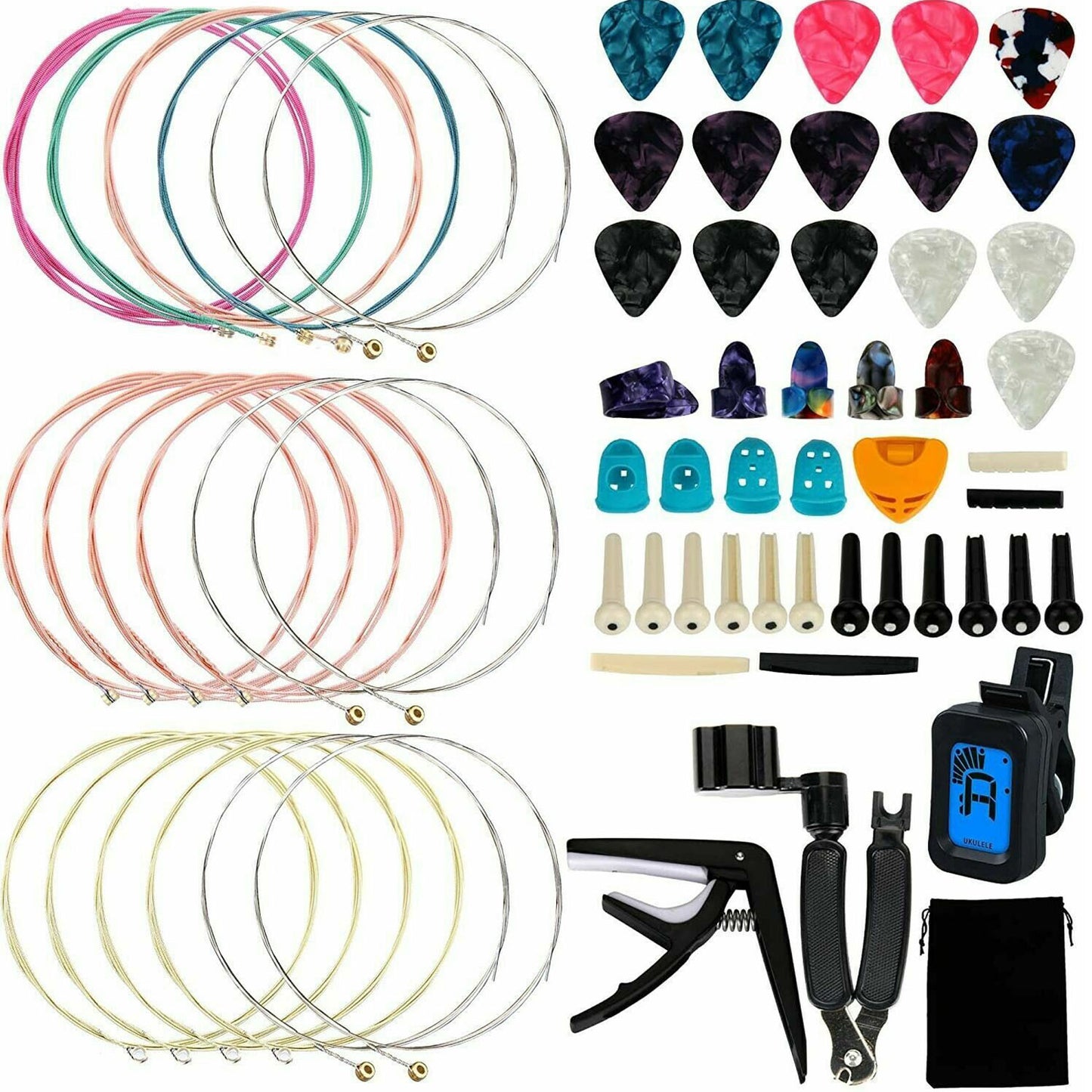 65PCS Guitar Tuning Accessories Set