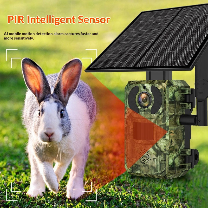 Solar-Powered 4G Wildlife Surveillance Camera Wireless Security Cam
