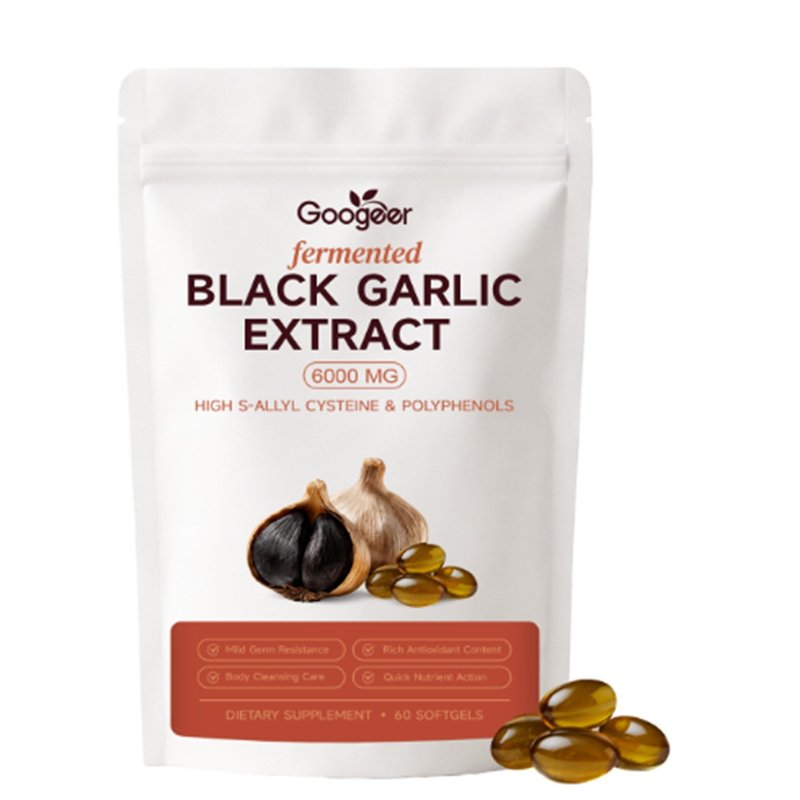 Black Garlic Extract Soft Capsules - 60 Count