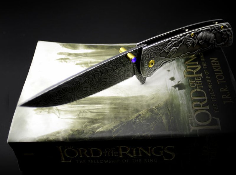 Folding Kitchen Fruit Knife - High Hardness Steel, Grey