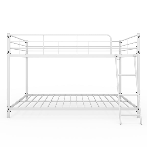 Twin Size Metal Bunk Bed For Kids Teens Adults, Heavy Duty With
