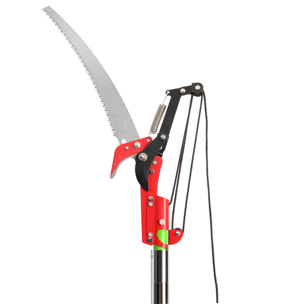 26ft Manual Pole Saw Tree Trimmer Kit with Portable Bag & Spiral Splicing