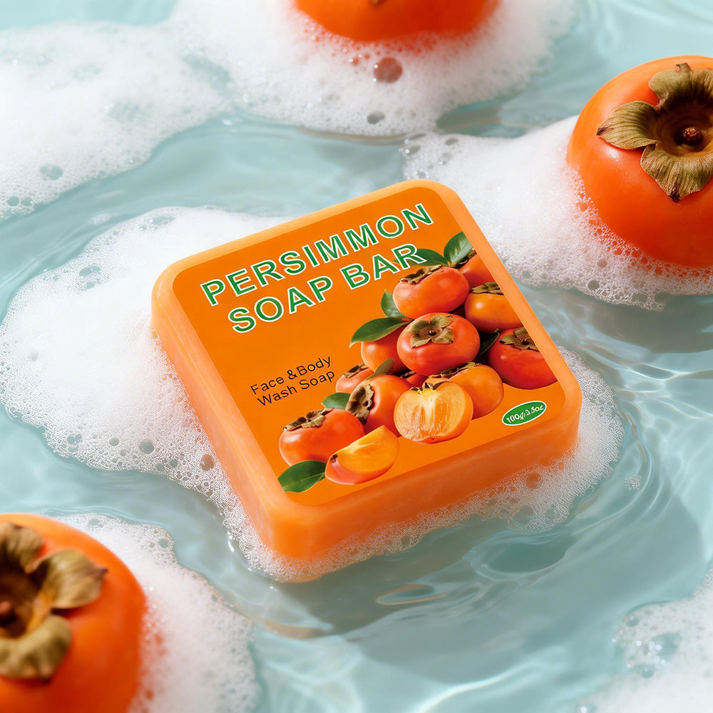 Persimmon Bar Soap - 100g Square Rounded-Corner Body Care