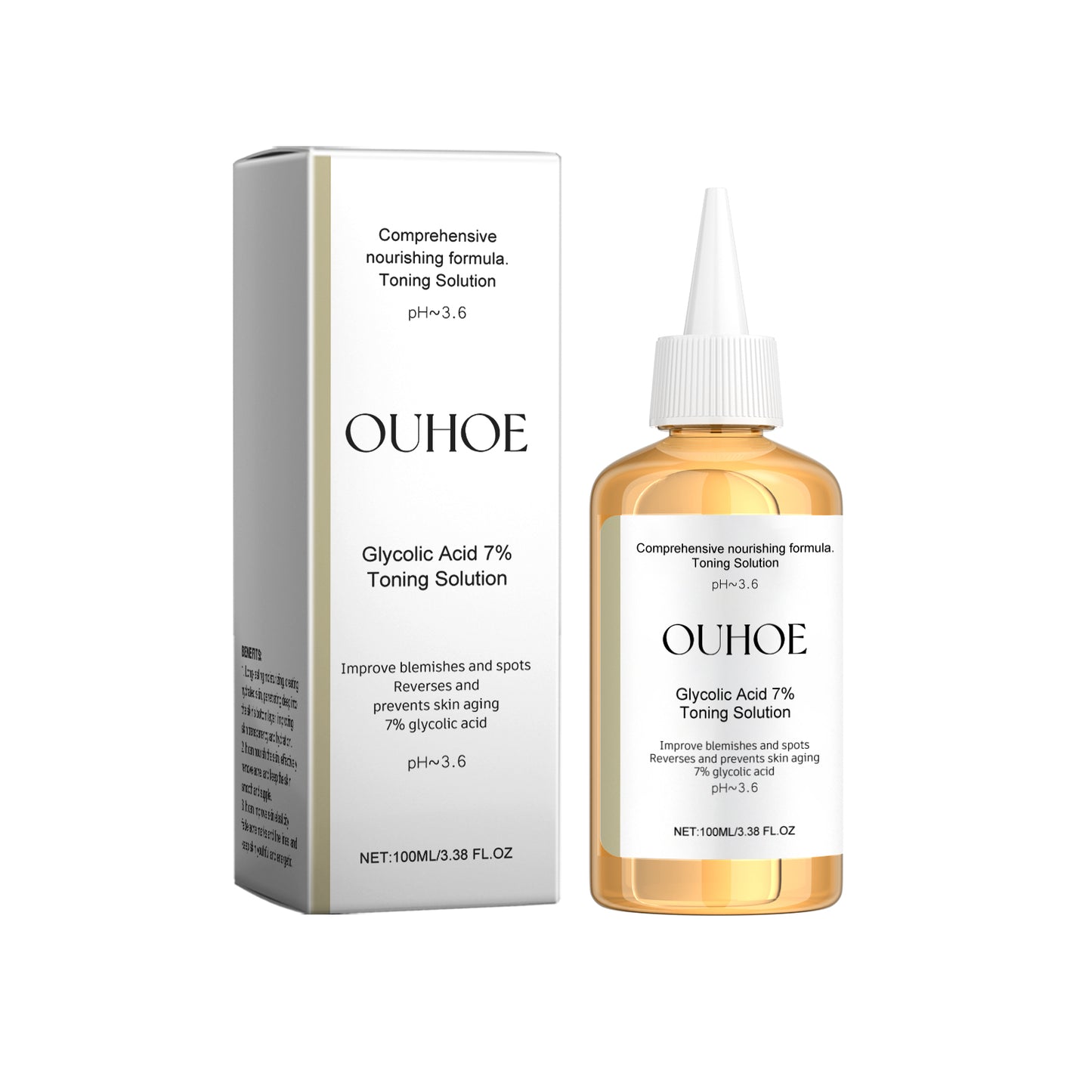 Glycolic Acid 7% Moisturizing Toner - Facial Pore Refining & Skin Brightening