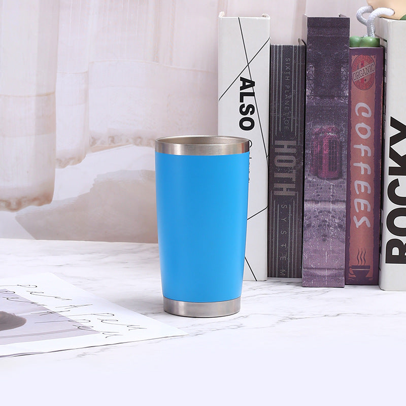 20oz Double-Wall Stainless Steel Car Mug - Vacuum Insulated Drinkware